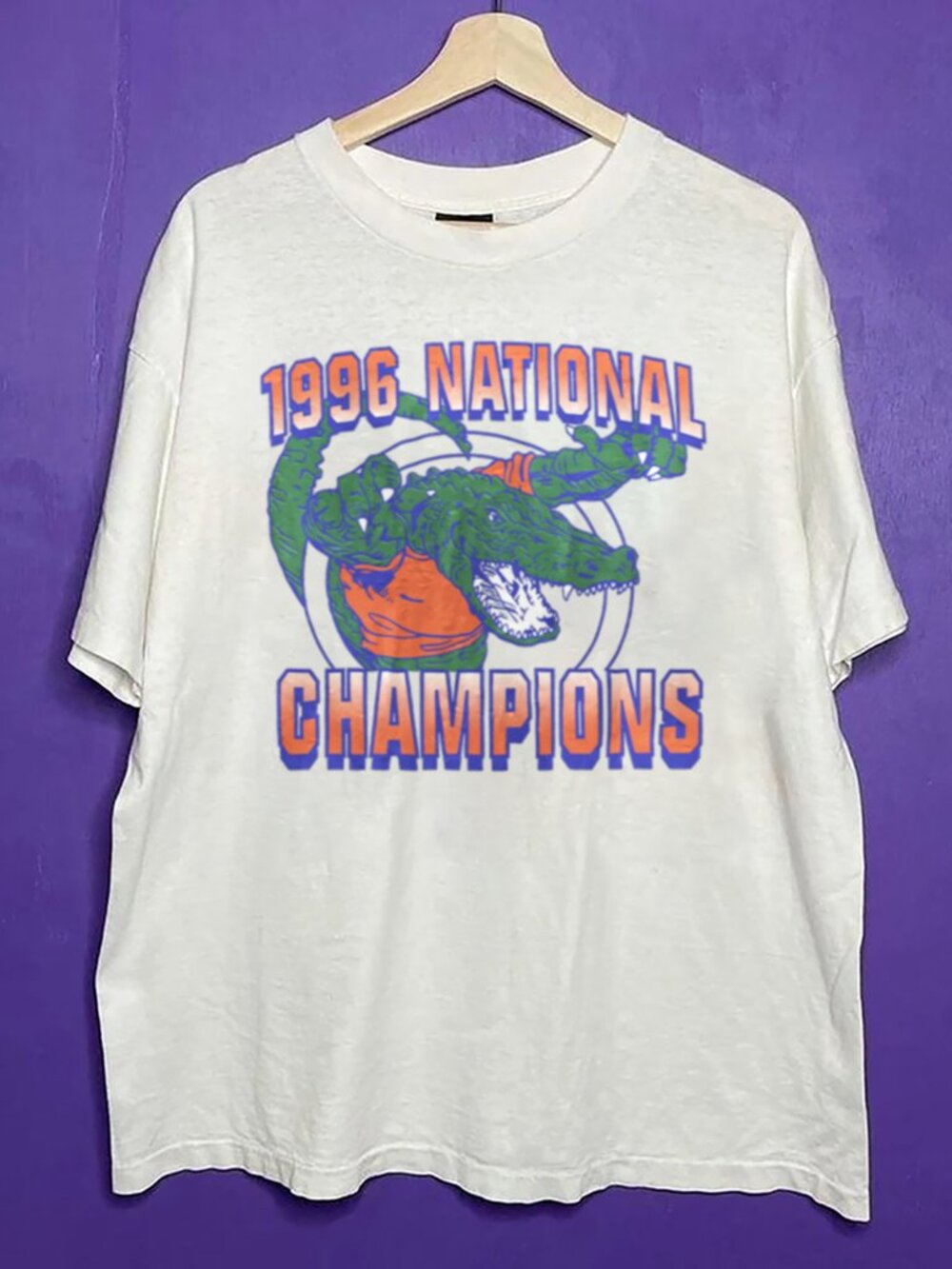 Vintage Florida Gators 1996 National Champions T Shirt, University of Florida